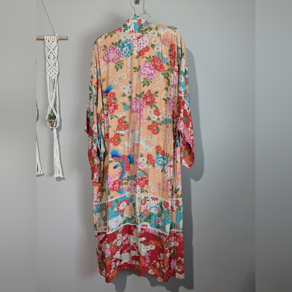 Spell And The Gypsy Collective Delilah Maxi Kimono Ruby OS Floral Boho - Picture 6 of 15